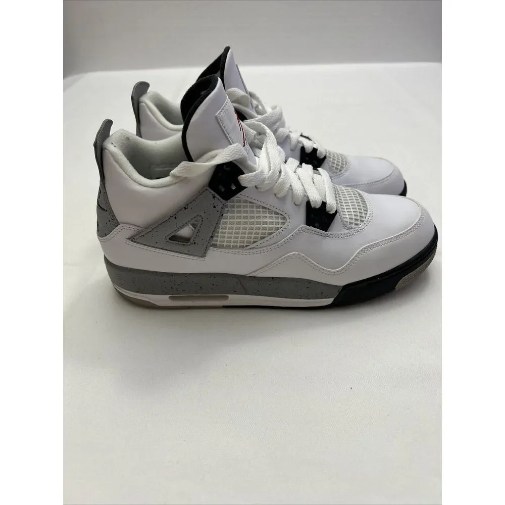 Nike Air Jordan 4 Golf Shoes Men's Size 6.5/ Wmns 8🔥 White‎ Cement CU9981 100